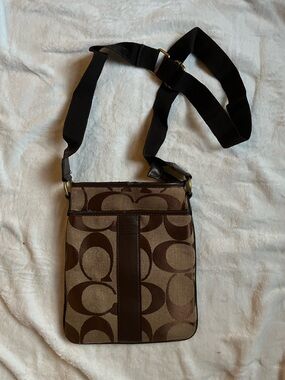 Coach Heritage Stripe Swingpack Crossbody Bag Purse